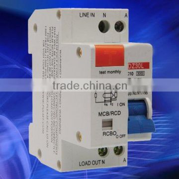 2014 hot sale MCB/RCD COMBINATION DEVICE (ELECTRONIC)