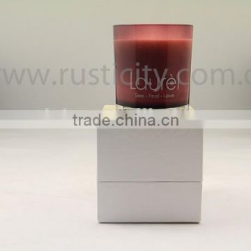 Aroma fragrance long burning time paraffin wax in glass