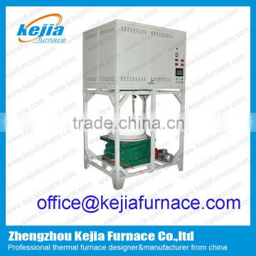 Industrial lifting furnace for quenching metal parts