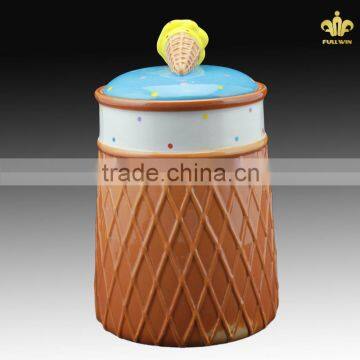Kitchen canister sets ceramic with lid