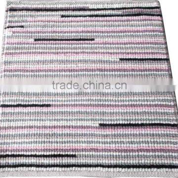 Stripes design Flat weave Full Loop wool rug