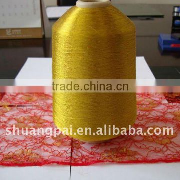 gold metallic embroidery yarn