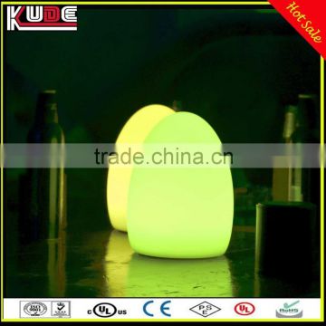 Party Table Decorative Glowing Lamp RGB Colors Changing Egg Shape Lamp Outdoor LED Night Lamp with Remote Control