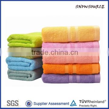 China good quality bright colored bath towel /face towel