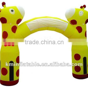 giraffe inflatable arch