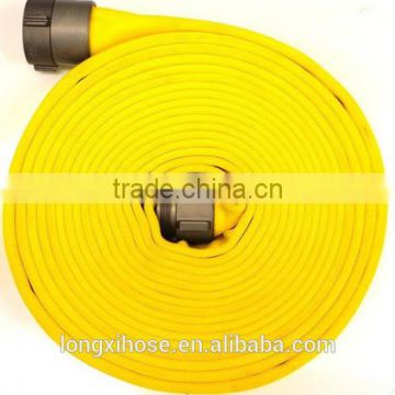 yellow fire hose with John Morris coupling for sale