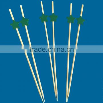 star shape colorful bamboo skewers