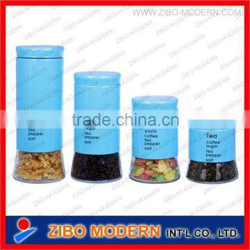 Round lid Glass Jar for food/glass canister