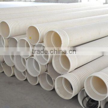 Plastic pvc draiange pipe non pressure corrugated pipe 250mm 315mm