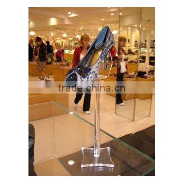 counter top acrylic shoe display,shoes rack