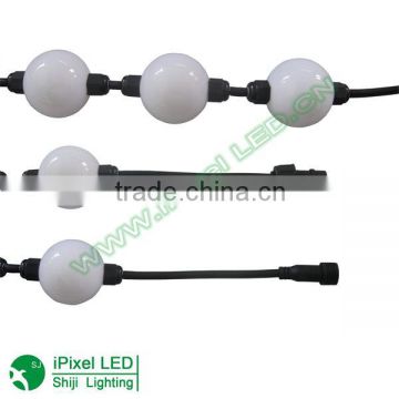 waterproof dc12v/24v dmx led 3d ball 50mm hanging led string light