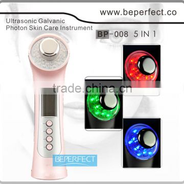 Beauty equipment factory supply 3mhz ultrasonic and led facial equipment accept private label OEM