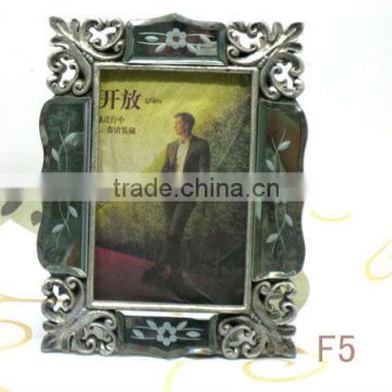F5 antique brass photo frames for picture made of resin