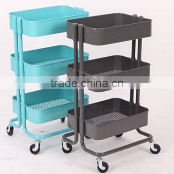 multi-purpose remorable 3-layer kitchen cart