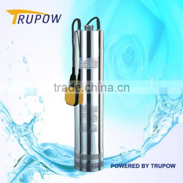High delivery single phase deep well submersible pump 0.75hp