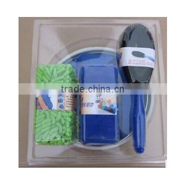 5pcs/set microfiber cloth wheel brush and bucket household auto washing tool set car cleaning kit
