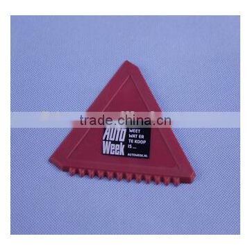 China Ningbo promotional plastic pp triangle ice scraper with logo printing