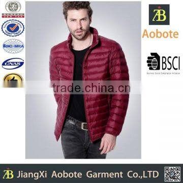 Fashion European Style Winter Jackets Winter Foldable Ultra Light Down Jacket Man