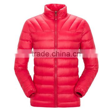 custom high quality womens winter lightweight and warm goose down feather filled padded jackets