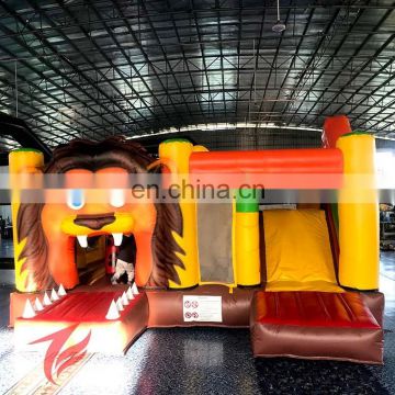 Giant lion king bouncer house inflatable bouncy castle with slide