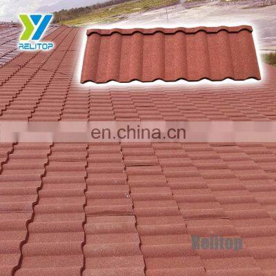 Milano type roof sheet sand stone coated steel roofing tile tuiles de toit Telha de TECTO de metal revestida de Pedra