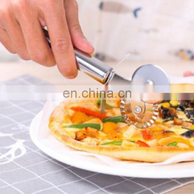 High Quality Stainless Steel Pastry Double Wheel Pizza Cutter