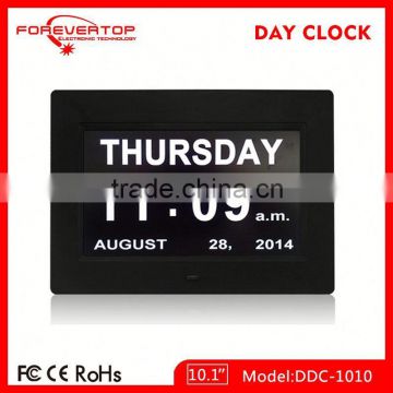 Hot sell High definition digital big screen day date time calendar clock for elder