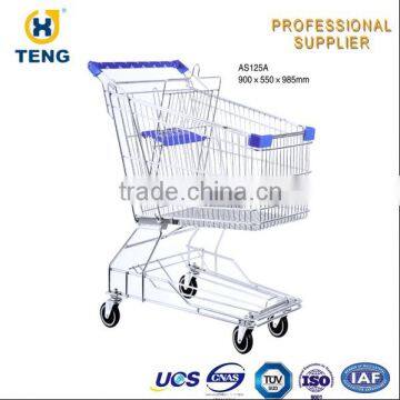 Asian Style HOT sale unfolding steel Shopping Cart