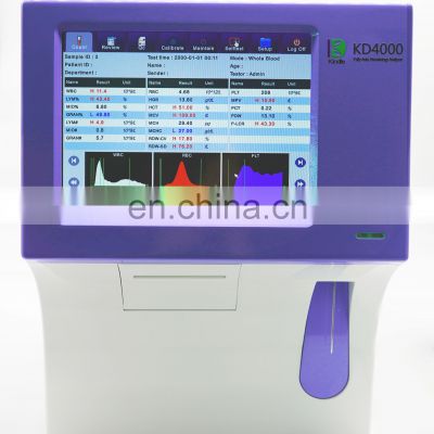 KINDLE KD3800 CHINA Aautomatic Open System 3 Part Hematology Analyzer For Blood Clinical