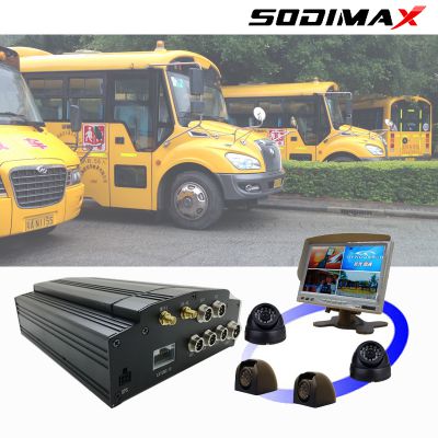 4CH AHD 720P 2TB 3G HDD BUS DVR with GPS 4G WIFI People Counter for option