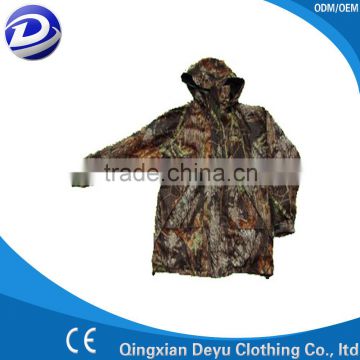Camouflage military nylon rain coat