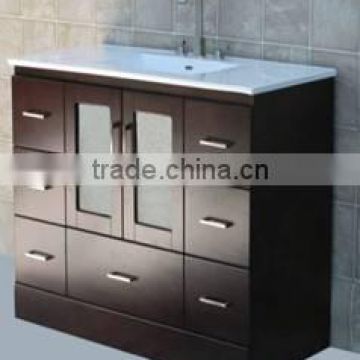 The latest design waterproof wooden bathroom vanity cabinet (YSG-108)