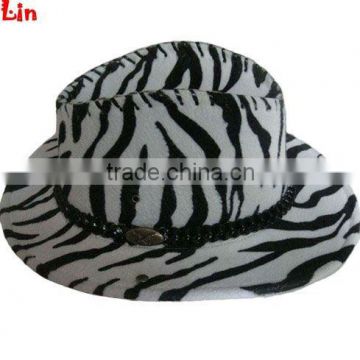 Fashion black with white adult cowboy hats
