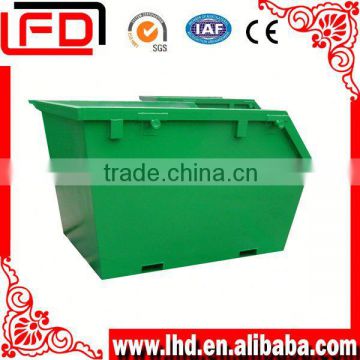 Q235 large garbage steel square waste bin for storing material or waster