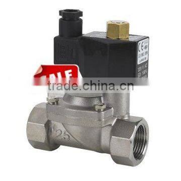 Stainless steel pilot operated DFD-25J water solenoid valve