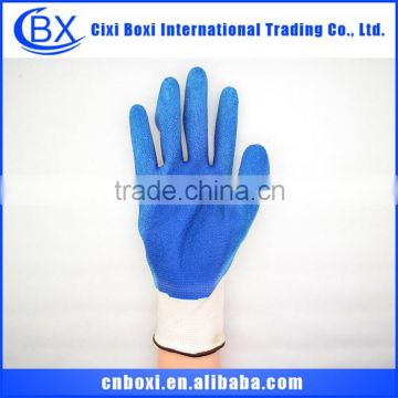 Top sale 2014 skid resistance blue safety glove,safety glove