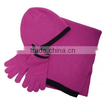 scarf hat gloves set for promotion