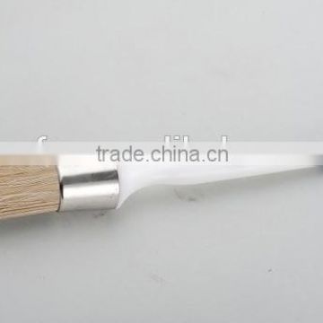 junfun wood handle paint brush bristle painting brush round paint brush
