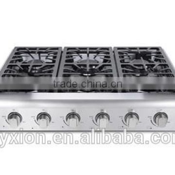 Hyxion six burner range top high quality general range top