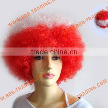 bob trading google quality football fan wig/hair football fans wig