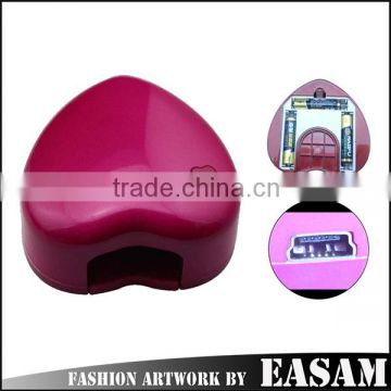 1.5W mini heart shape usb battery led nail lamp & better led uv nail lamp hot sale