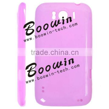 light pink Soft TPU Gel Crystal Jelly Case Cover for htc sensation xl 21