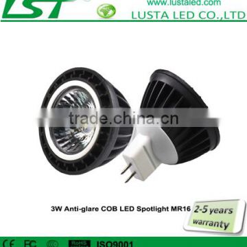 3W GU10 COB LED Spotlight,Multifaceted Lens COB LED Spotlight,Anti-glare design, Uniform Lighting Effect,Dimmable GU10 LED Spotl