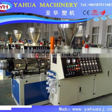 pvc pipe conical twin screw extruder/extruder equipment/double screw extrusion machine