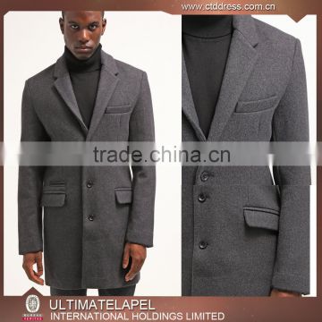 China Factory Custom Designer Winter Men's Wool Coats
