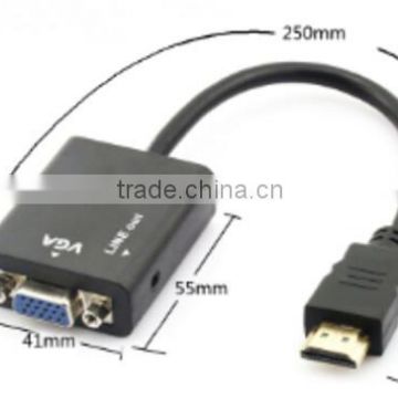 HDMIA male to VGA Female 1080p cabletolink top quality