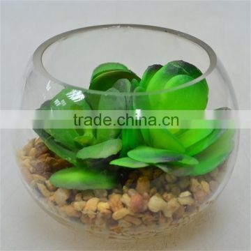 Goods From China High Quality Artificial Plant Round Terrarium