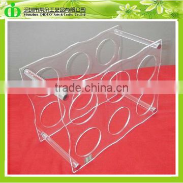 DDW-S003 ISO9001 Chinese Factory Sells SGS Non-toxic Test Clear Wine Bottle Display Rack