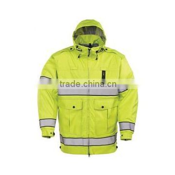 Hi Vis Waterproof Rain Jacket, safety work jacket, Police Jackets