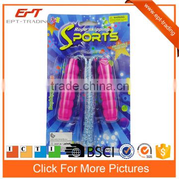 Plastic handle jumping rope skipping sport toys for kids